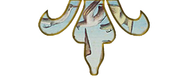 the bottom half of a fleur de lis