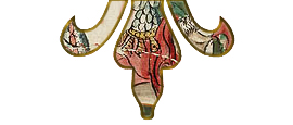 the bottom half of a fleur de lis