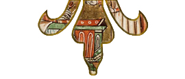 the bottom half of a fleur de lis